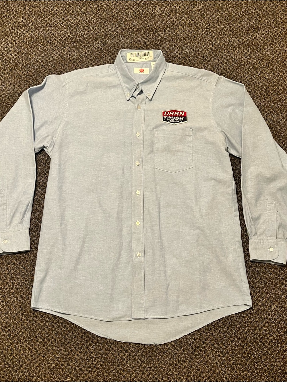 Darn Tough Light Blue Button-Down Workwear Shirt - Men